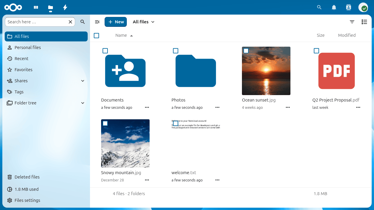 Files displayed in thumbnail grid view.